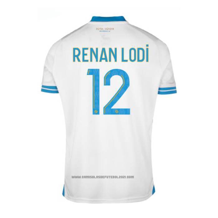 Camisola Olympique Marsella Jogador Renan Lodi 1º 2023-2024